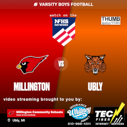 arsity Football Millington at Ubly NFHS Network logo