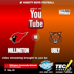 Varsity Football Millington at Ubly YouTube logo